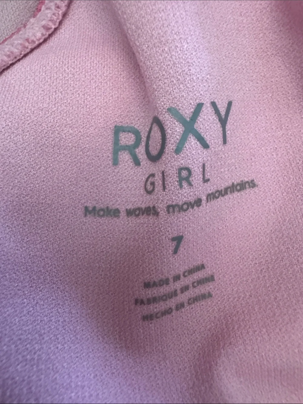 Roxy Girls Size 7 Pink Floral Bikini Set Beach Resort-wear Summer Vacation Swim
